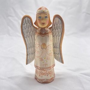 VTG hand carved/painted Russian angel